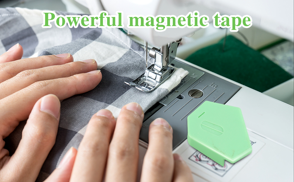 Magnetic Seam Guide For Sewing Machine With Seam