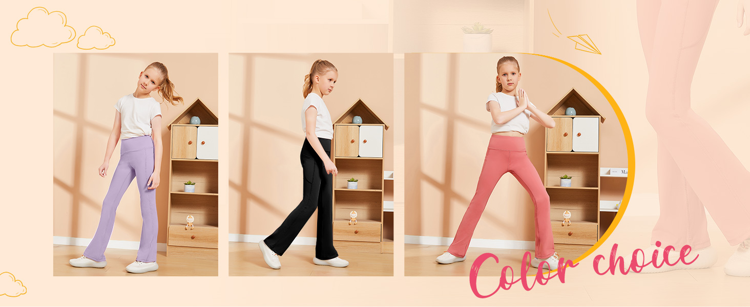 girls flare pants
