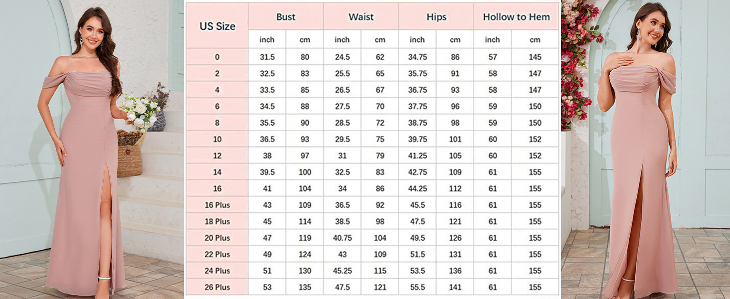 BOLENSYE Off The Shoulder Bridesmaid Dresses Ruched Chiffon Formal Gown 