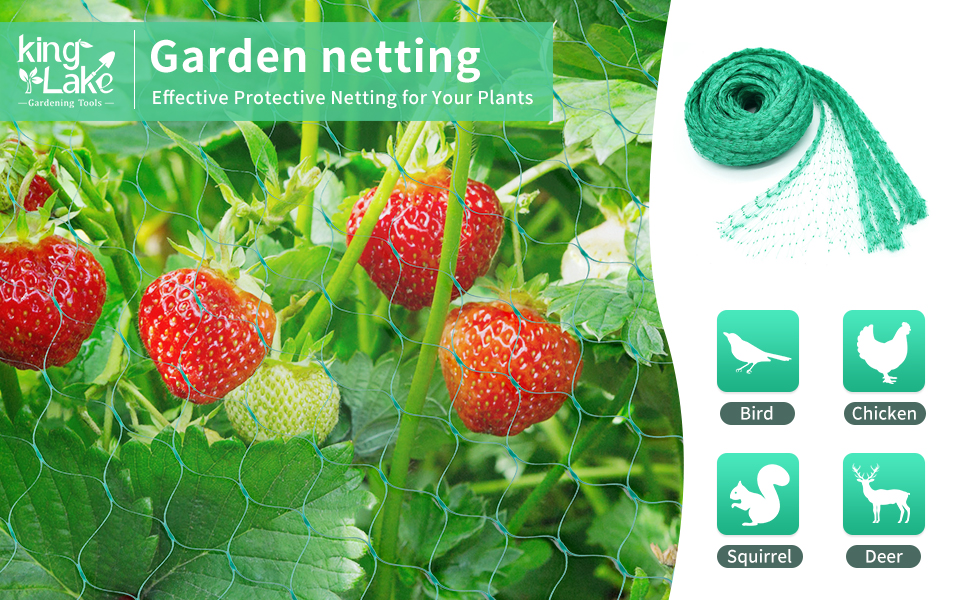 KINGLAKE Bird Netting Green Garden Anti Bird Pond Netting for Plant