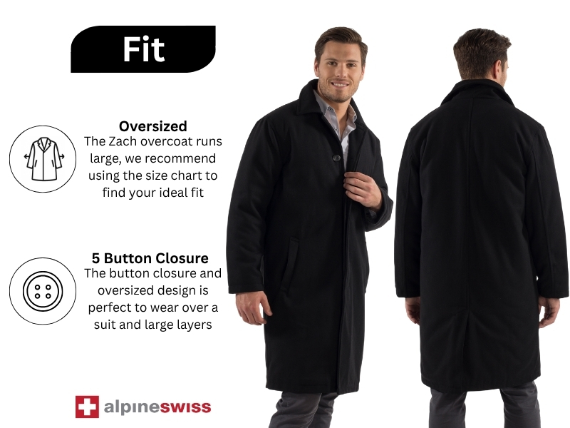 OVERCOAT シャツジャケット　ウール　BLACK 2 Oversized Shirt Jacket with Removable Collar in Wool Hard Shirting