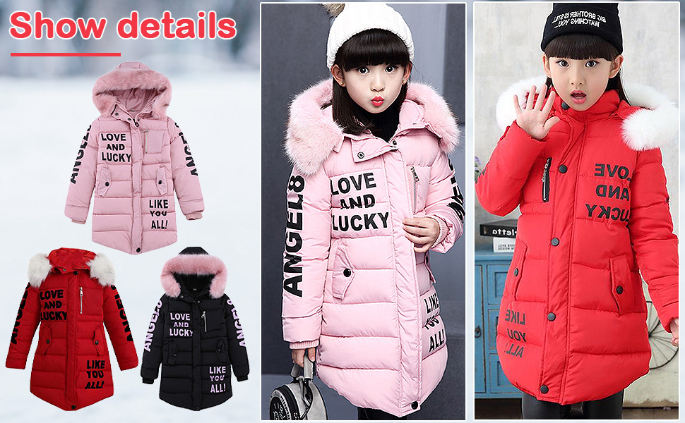 Meisjes winterjas winterjas donsjack kinderen donsjas outdoor jas outerwear