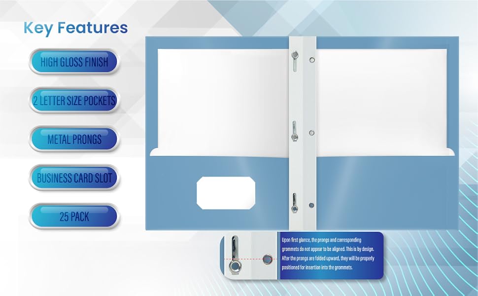 Paper port Glossy PRONGE features