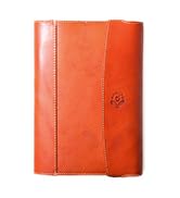 JITAN　本革2つ折り財布　オレンジ HUKURO 二つ折り財布 JITAN メンズ 本革 栃木レザー 使いやすい