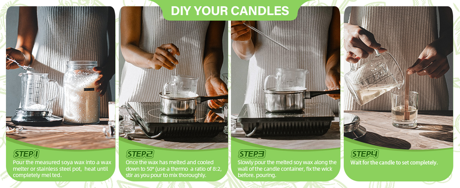 TRINIDa Soy Wax Pellets, Premium Natural Candle Wax 5KG, 100 Soy Wax