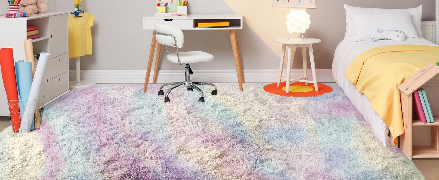 SHAGGY RUG RAINBOW