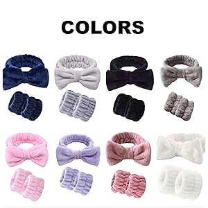  Spa Headbands, Wrist color