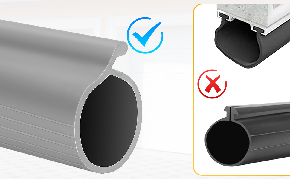 Garage Door Seals Bottom Rubber Weather Stripping, PBulb Garage Door
