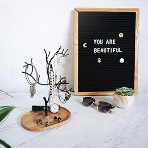 jewelry display tree in black