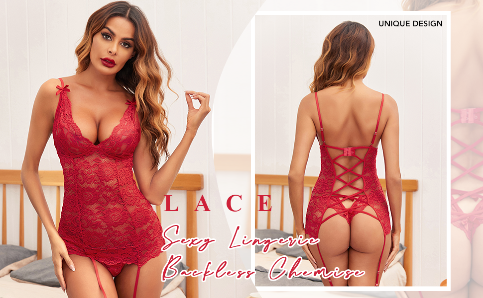 lace bustier set with garter 