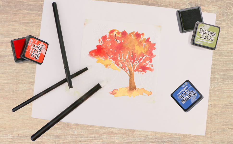 UNIMEIX Ink Blending Brushes for Card Making, Brushes and