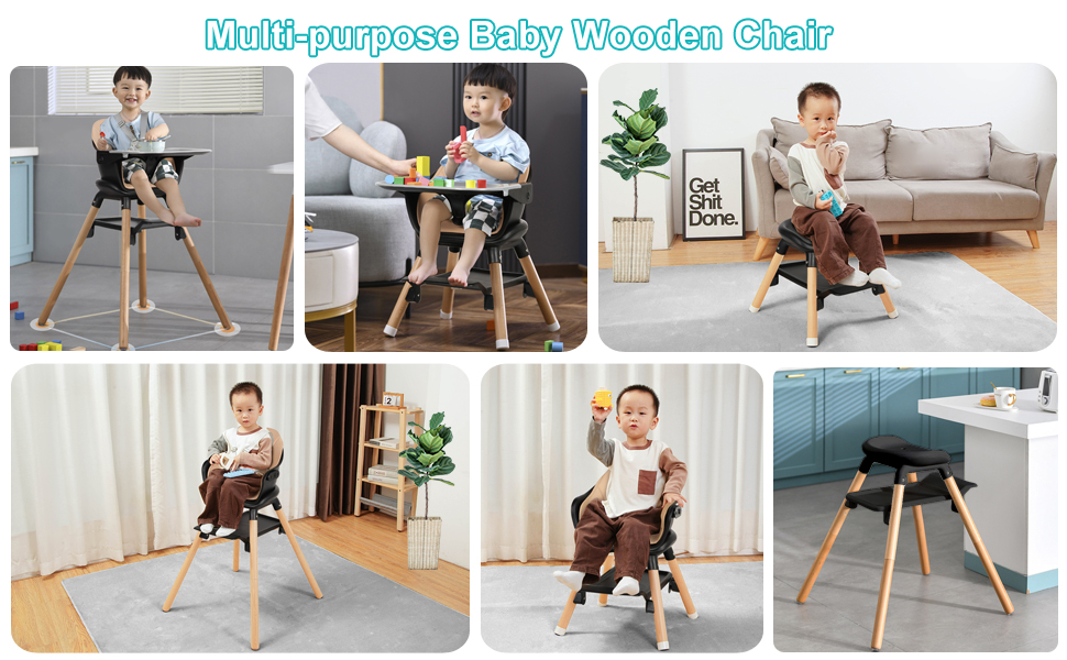 wooden highchair