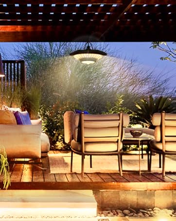 FabStyl Solar Shed Light Solar Pendant Light Indoor Outdoor Motion