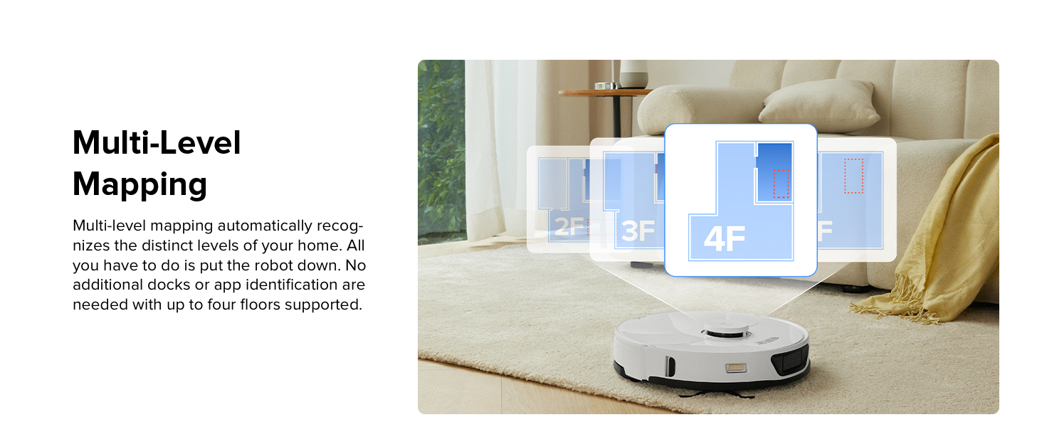 roborock S7 Max Ultra Robot Vacuum and Mop Combo, Auto Mop Drying and Washing, Self