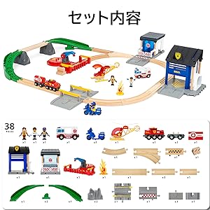 Amazon.co.jp: BRIO WORLD 36025 Rescue Team Train Set (44