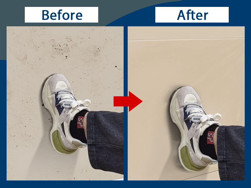 zxbaers Electrostatic Wall Protective Film, NonAdhesive Clear Wall Protector