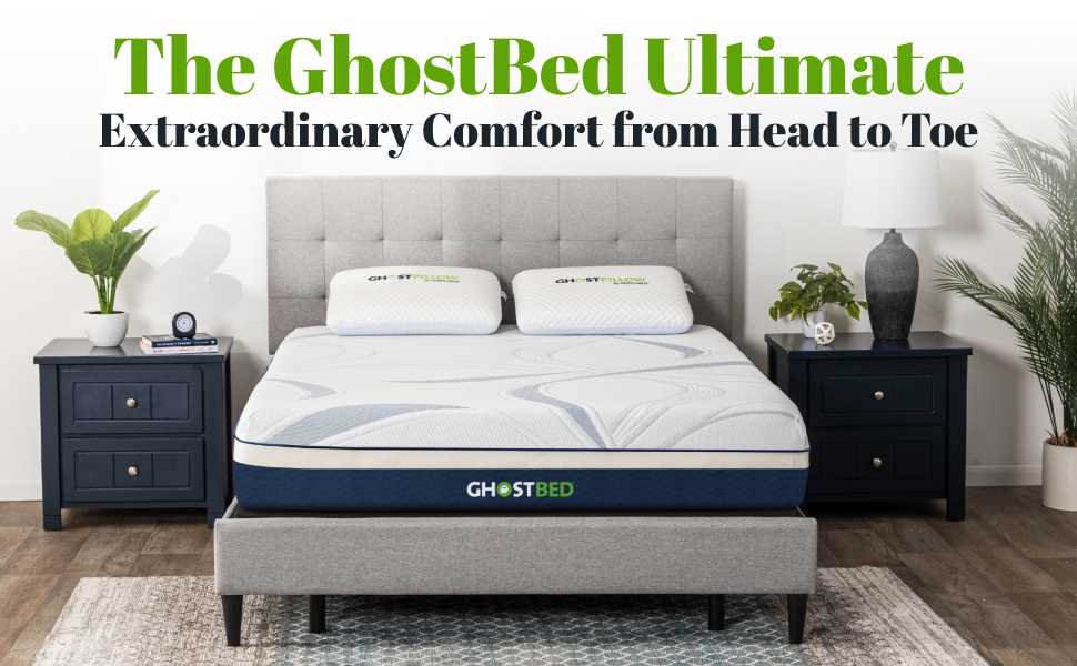 GhostBed Ultimate 10 Inch Mattress Cooling Gel Memory