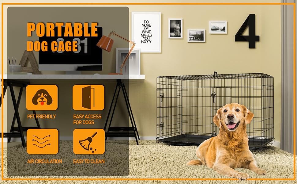 Extra Large Dog Crate XXL 48 inch Dog Crates for Large