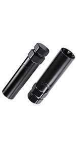 6 & 7 Black Lug Nuts Key