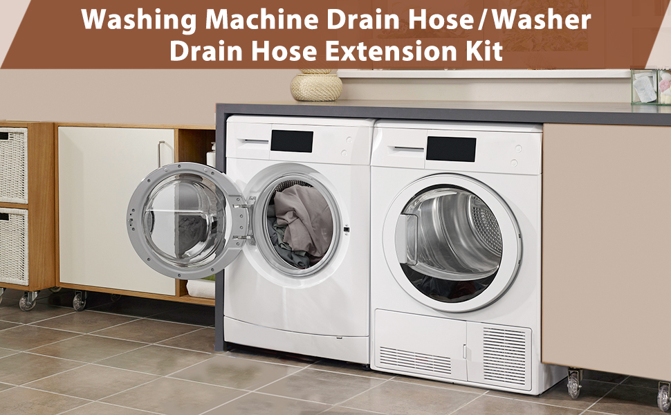 BJADE'S Washing Machine Drain Hose Extension Kits,Washer Discharge