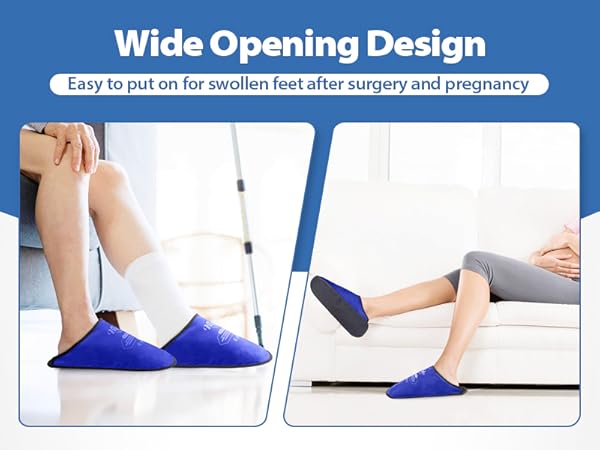 Foot ice pack slippers