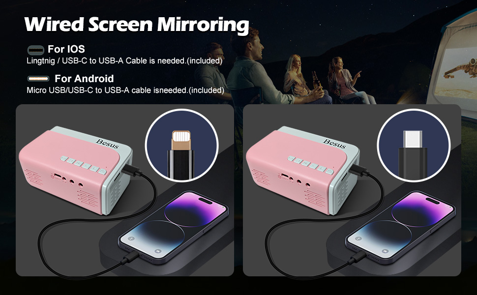 projector;mini projector;portable projector;projector with wifi and bluetooth;projector for bedroom