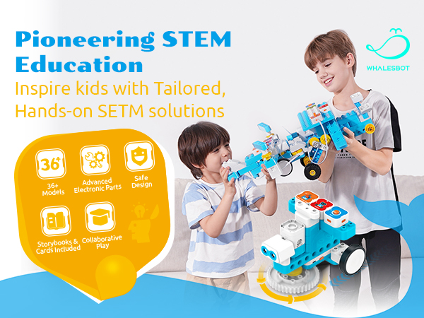 Amazon.com: WhalesBot A7 36-in-1 Kids Coding & RC Robot Kit