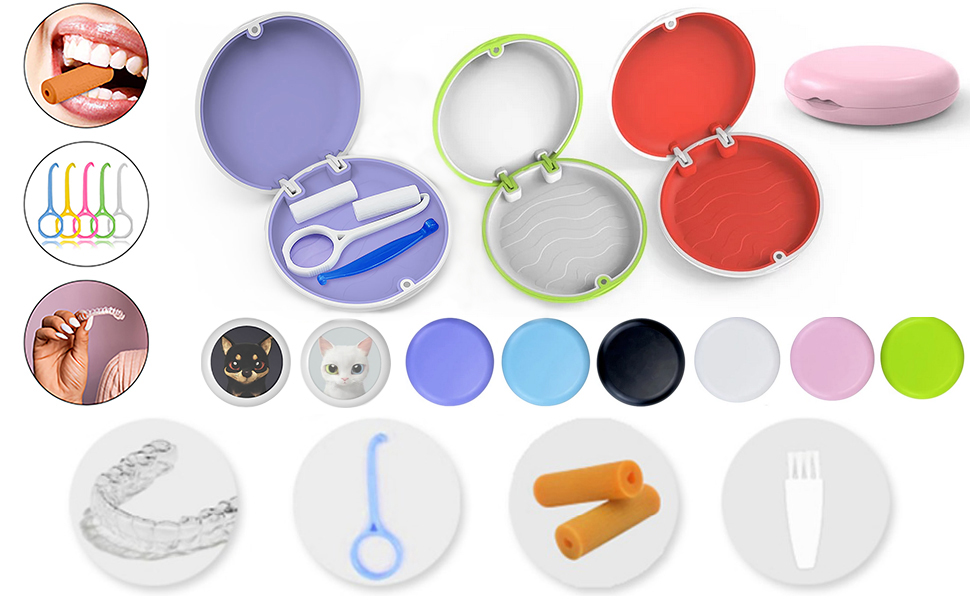 Aligner and Retainer Case Solid Orthodontic Aligner Retainer Case