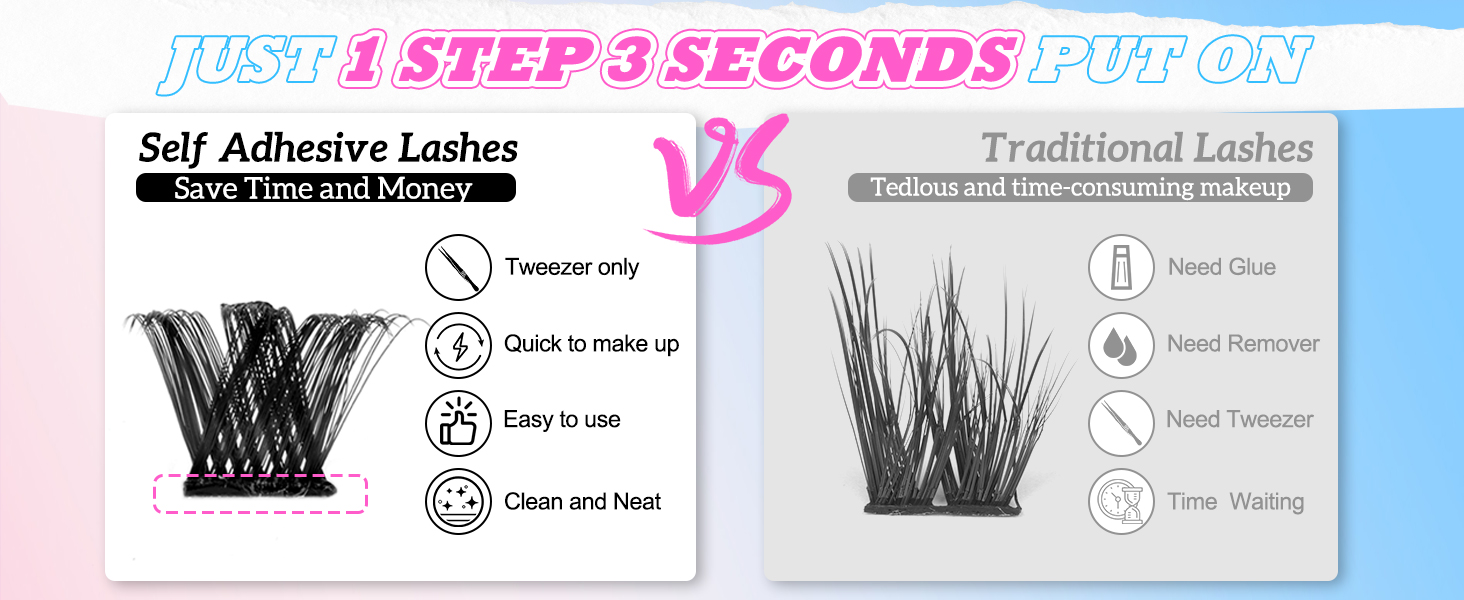 SELF ADHESIVE LASHES