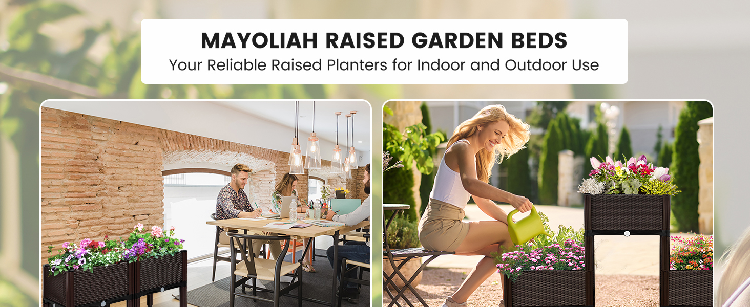 mayoliah raised garden beds for indoor and outdoor use