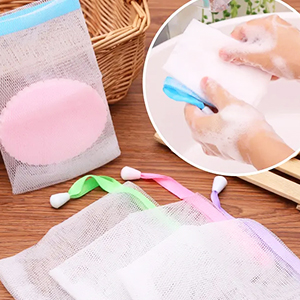 assorted colors soap bubble mesh bags