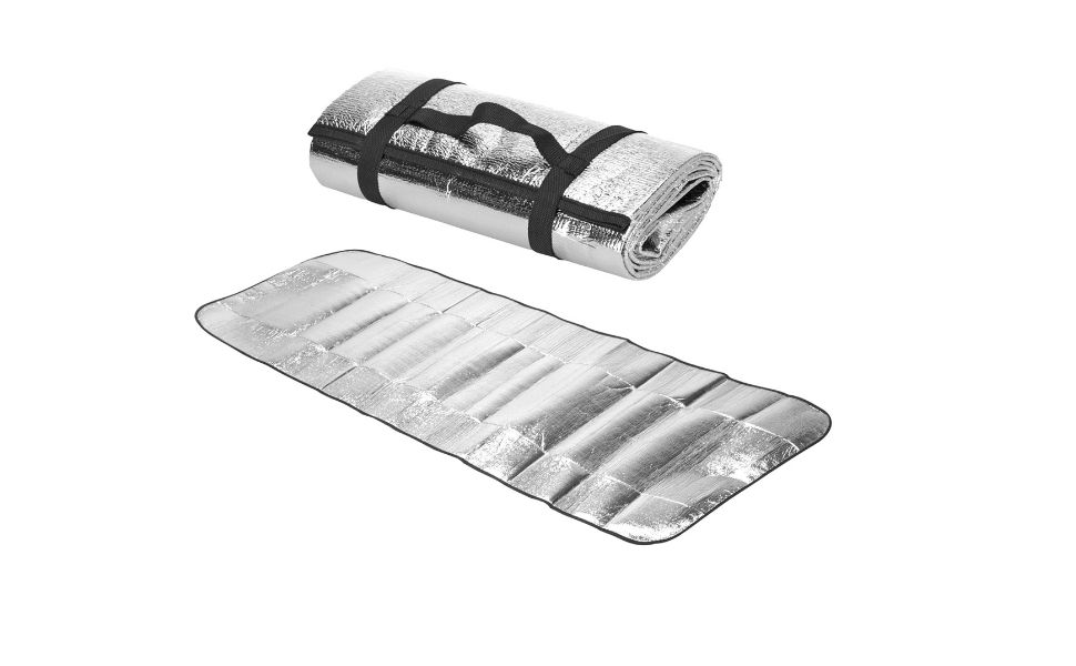 Camping Mat, Foldable Aluminium Foil Foam Blanket Sleeping Pad Picnic
