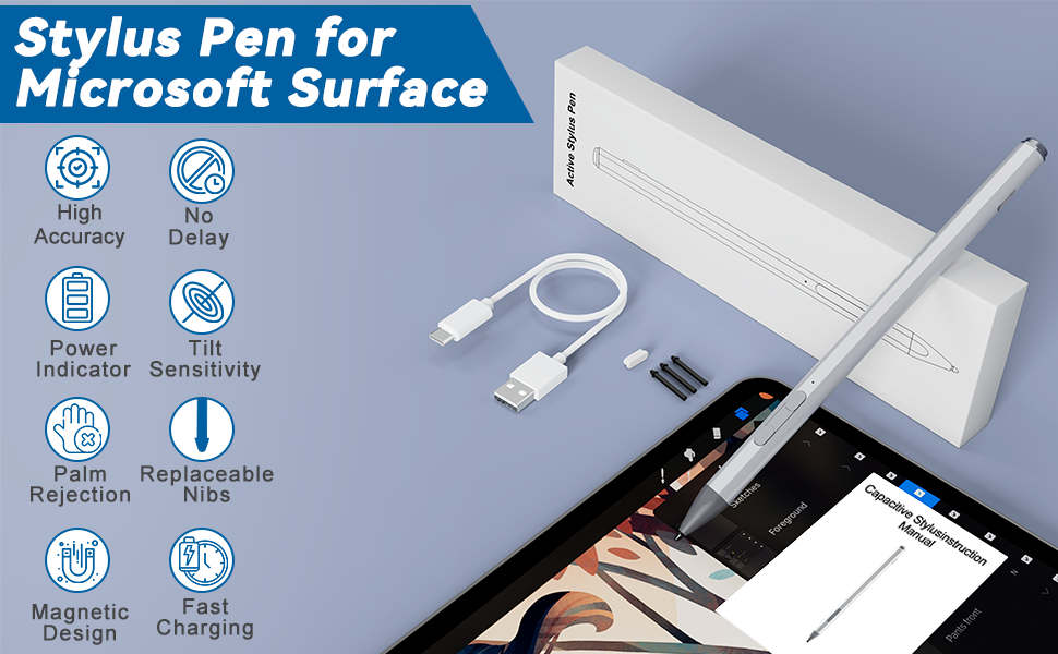 Amazon.com: Microsoft Surface Stylus for Pro/Go Devices