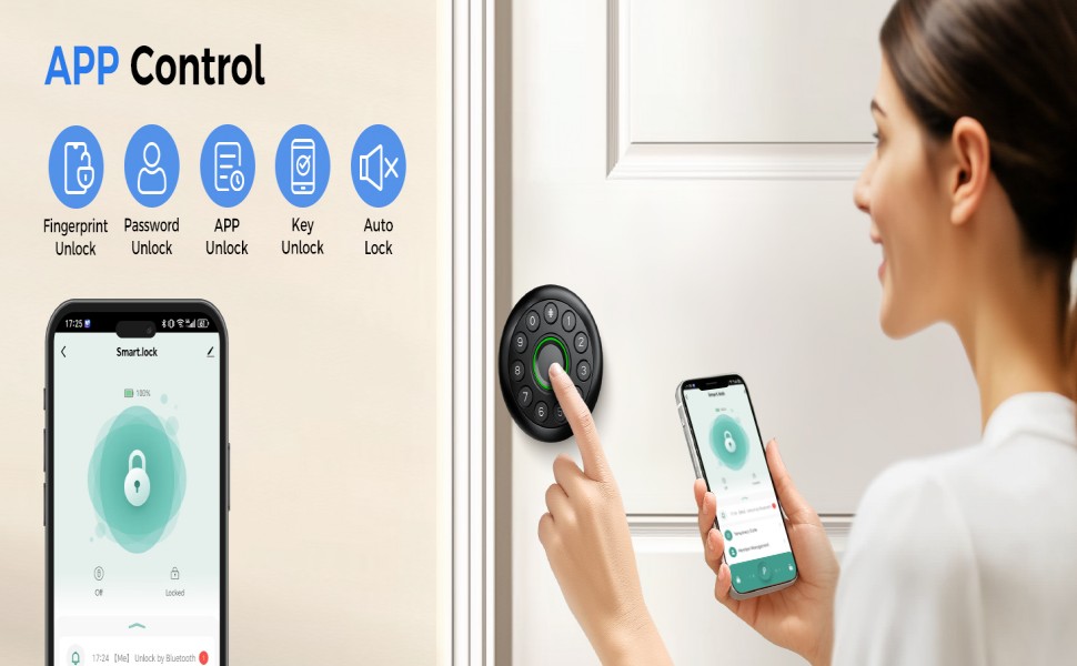 413 Smart Fingerprint Door Lock