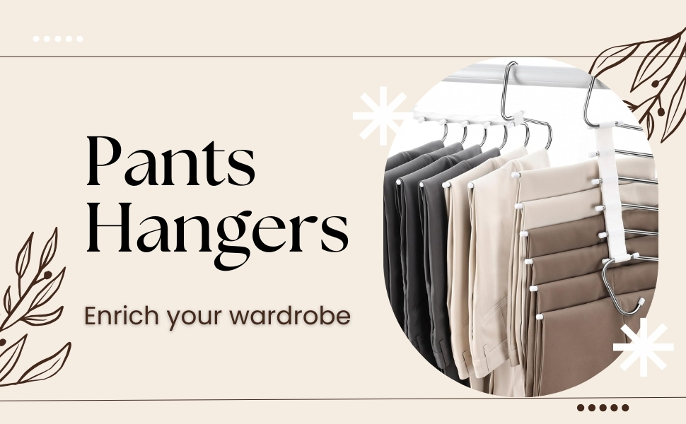 5-Layer Metal Pants Hangers