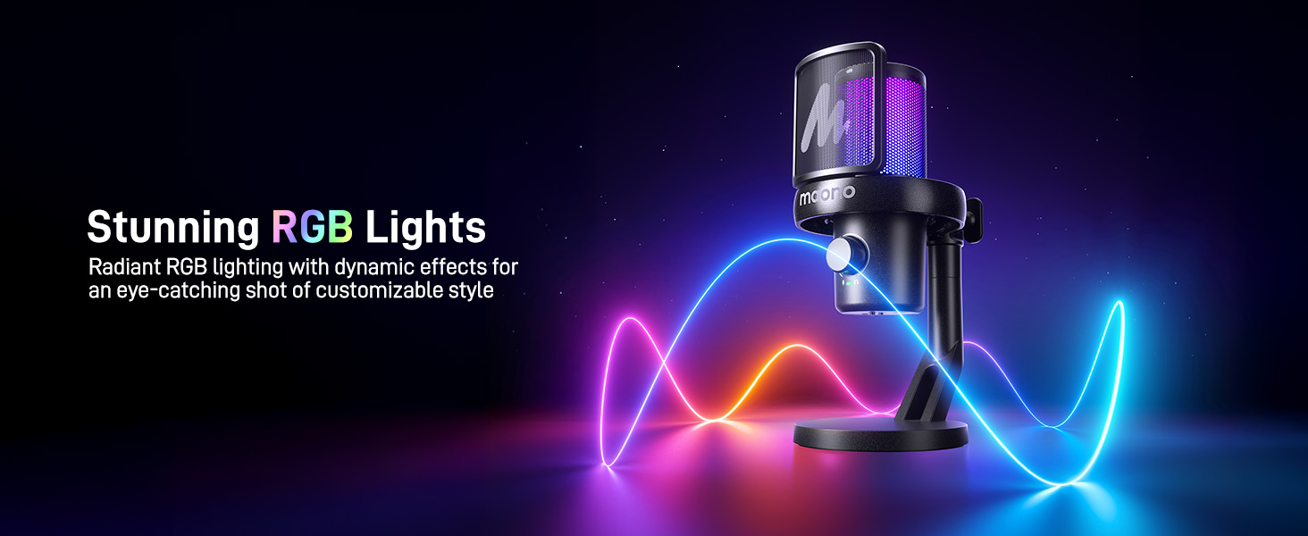 wireless rgb microphone
