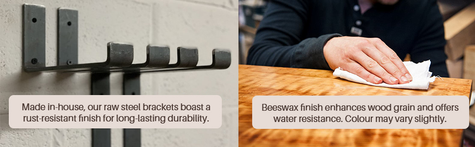 Rustic Solid Wood Shelves