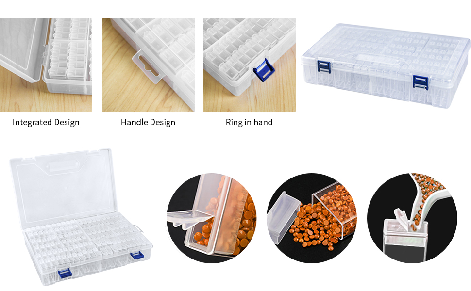 MESTOP 5D Diamond Painting Storage Containers Diamond Art