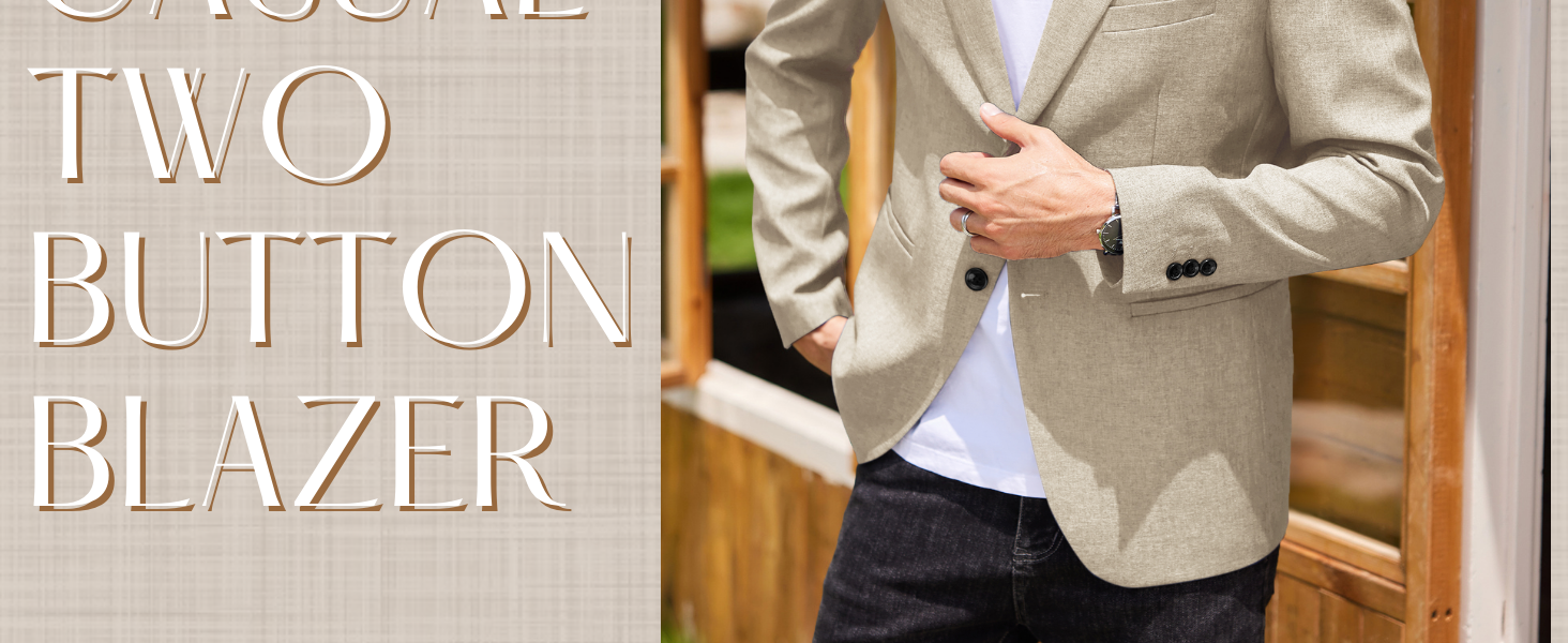 Coofandy Herren Anzugjacke sportliche Freizeit