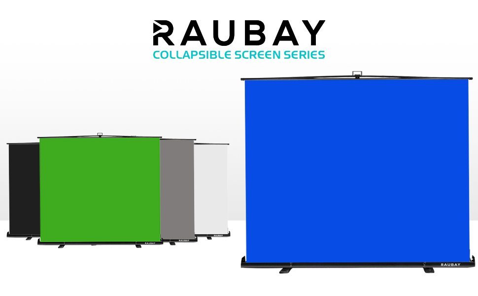 その他 RAUBAY Collapsible screen series 200cm Wider Style】 RAUBAY 200 x 200CM Large Foldable Blue Screen