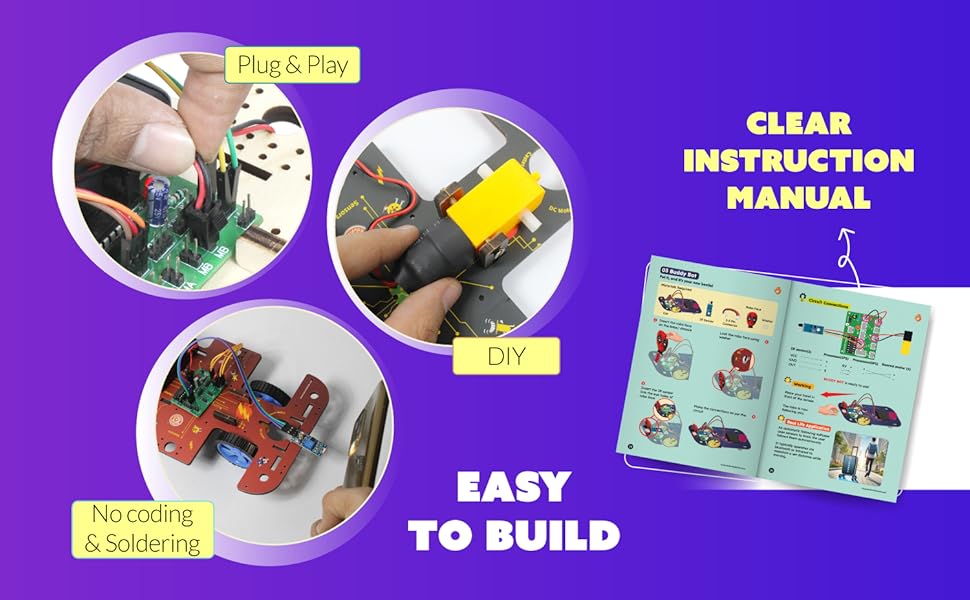 STEM Robotics Projects Kit 10in1 Robots with Sensors for Ages 8-12