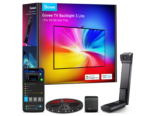 Govee TV Backlight 3 Lite with Fish-Eye Correction Function