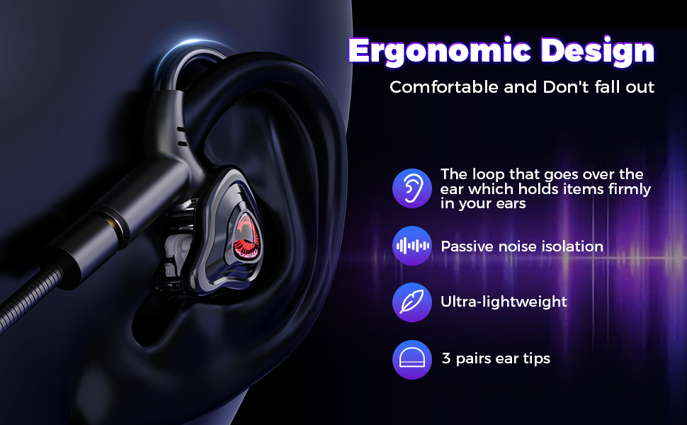 Wired Gaming Earbuds 3