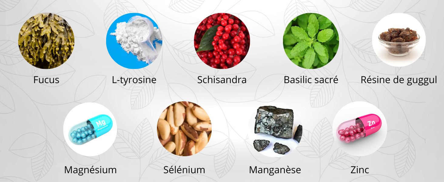 Thyrolux Gélules pour la Thyroïde LTyrosine, Iode, Sélénium