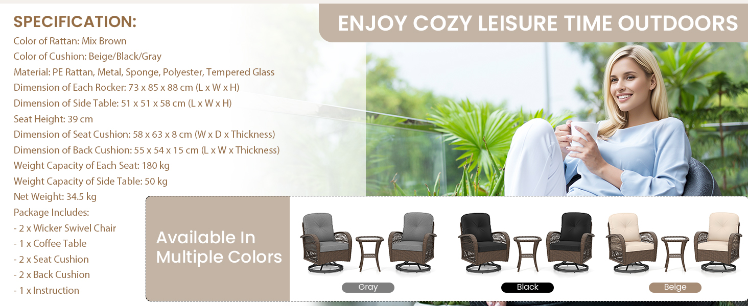 Marketing layout featuring product photos and specifications for a baby product line, with lifestyle imagery showing parents and infants.