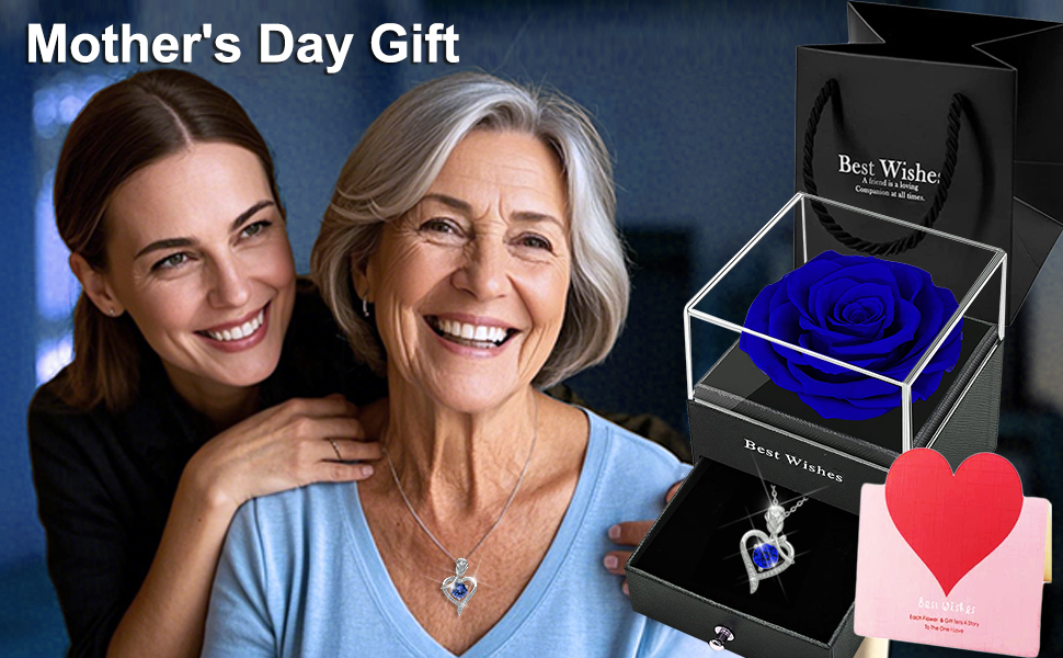 Fleur Éternelle JEWELRY CASE MINI BLUE Love in the box ( blue ) jewelry box | Boxed Flower