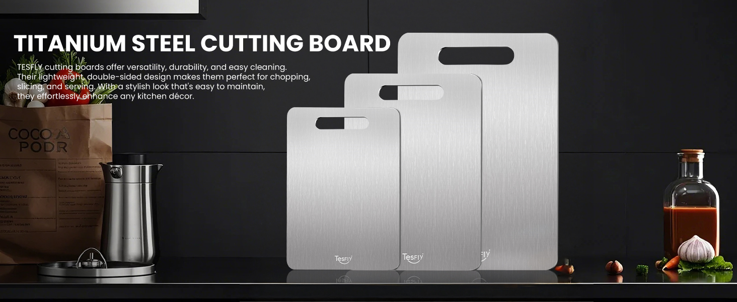 Amazon.com: New Titanium Cutting Board - 100% Pure Titanium Cutting - Pros And Cons Of Titanium Cutting Boards