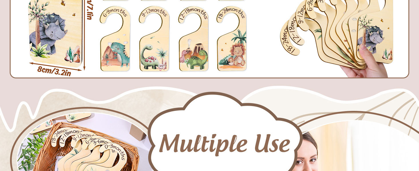 Dinosaur Theme Baby Closet Dividers