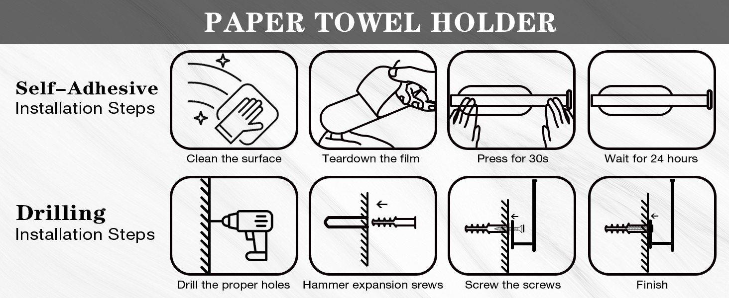 Paper Towel Holders Wall Mount,Under Paper Towel