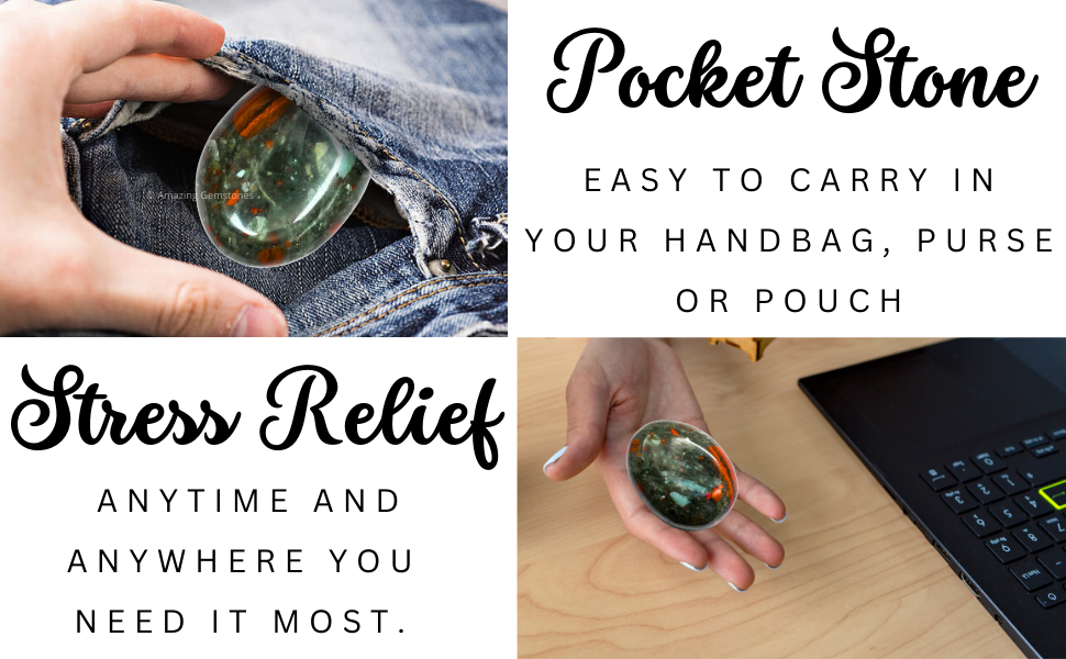 Natural Polished Energy Reiki Palm Stone for Meditation